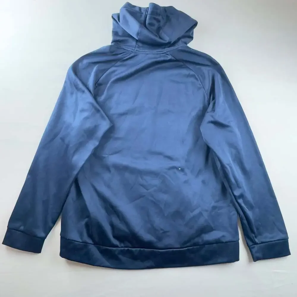 Nike Dri-Fit Blue Pullover Athletic Hoodie Mens Size L